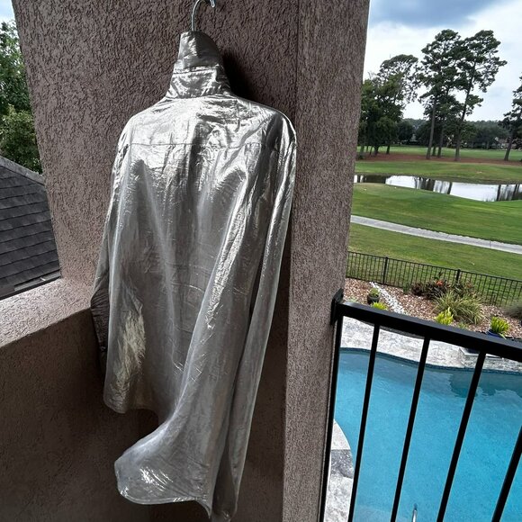 Stella McCartney Metallic Silk Blend Blouse – Size 42 - Picture 7 of 11